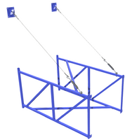 Ферма баскетбольная вынос 2 метра для щита из оргстекла 1,8х.1,05 метра - fgospostavki.ru - Сергиев Посад