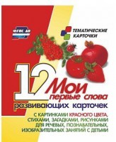Тематические карточки "Мои первые слова" (красный цвет) - fgospostavki.ru - Сергиев Посад