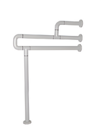 Поручень напольно-настенный с антибактериальным покрытием (белый) - fgospostavki.ru - Сергиев Посад