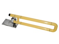 Поручень откидной с антибактериальным покрытием (желтый) - fgospostavki.ru - Сергиев Посад