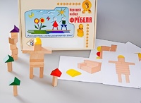 Игровой набор Фребеля "Конструктор деревянный без соединений-3" (Серия "Эксперимент") - fgospostavki.ru - Сергиев Посад