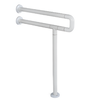 Поручень напольно-настенный с антибактериальным покрытием (белый) - fgospostavki.ru - Сергиев Посад