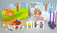 Игровой набор Фребеля "Заюшкина избушка" (серия "Сказочный мир". Выпуск 1) - fgospostavki.ru - Сергиев Посад