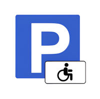 Трафарет для отрисовки знака стоянки для инвалидов 800х800 мм. - fgospostavki.ru - Сергиев Посад