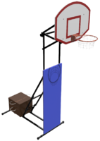 Стойка стритбольная-минибаскетбольная складная, переносная (регулируемая высота от 2,75 метров до 3,05 метра) - fgospostavki.ru - Сергиев Посад