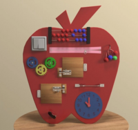 Бизиборд «Яблоко знаний» - fgospostavki.ru - Сергиев Посад