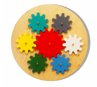 Бизиборд «Цветные шестеренки» - fgospostavki.ru - Сергиев Посад