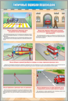 Стенд "Типичные ошибки пешеходов" - fgospostavki.ru - Сергиев Посад