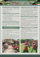 Стенд "Мероприятия обязательной подготовки граждан к военной службе" - fgospostavki.ru - Сергиев Посад