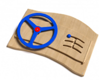 Дидактическая панель с автомобильным рулем - fgospostavki.ru - Сергиев Посад