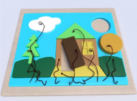 Настенная панель «Домик» - fgospostavki.ru - Сергиев Посад