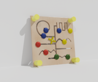 Тактильно-развивающая панель с лабиринтами - fgospostavki.ru - Сергиев Посад