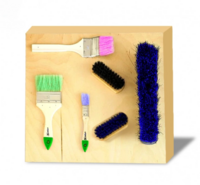 Тактильно-развивающая панель с мягкими кисточками - fgospostavki.ru - Сергиев Посад