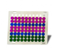 Тактильно-развивающая панель «Цветные фигурки» - fgospostavki.ru - Сергиев Посад