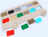 Тактильные разноцветные дощечки «Автобус» - fgospostavki.ru - Сергиев Посад