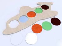 Тактильные разноцветные дощечки «Самолетик» - fgospostavki.ru - Сергиев Посад