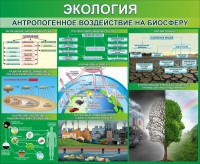 Стенд "Экология. Антропогенное воздействие на биосферу" - fgospostavki.ru - Сергиев Посад