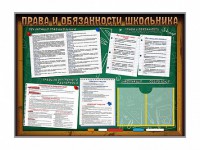 Стенд-уголок "Права и обязанности школьника" - fgospostavki.ru - Сергиев Посад