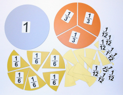 Набор магнитных карточек "Доли и дроби - 3" - fgospostavki.ru - Сергиев Посад