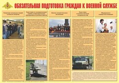 Плакат "Обязательная подготовка граждан к военной службе" - fgospostavki.ru - Сергиев Посад