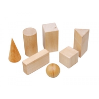 Набор "Тела геометрические" (деревянные) 14штук - fgospostavki.ru - Сергиев Посад