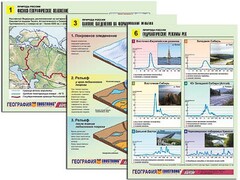 Комплект таблиц по географии "Природа России" раздаточные (цветные, ламинированные, А4, 10 штук) - fgospostavki.ru - Сергиев Посад