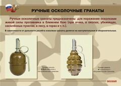 Комплект плакатов "Ручные гранаты" - fgospostavki.ru - Сергиев Посад