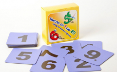 Набор магнитных карточек "Числа от 1 до 20" (фон фиолетовый) - fgospostavki.ru - Сергиев Посад