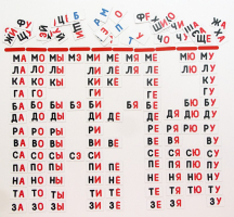 Набор магнитных карточек "Слоговый домик" - fgospostavki.ru - Сергиев Посад
