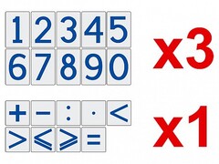 Комплект магнитов (демонстрационных) для школьной доски "Цифры и знаки" - fgospostavki.ru - Сергиев Посад