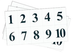 Набор цифр от 1 до 10 (для начальной школы) - fgospostavki.ru - Сергиев Посад