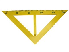 Угольник классный пластмассовый (45 и 45 градусов) - fgospostavki.ru - Сергиев Посад