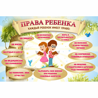 Стенд "Права ребенка" 1,5х1,0 - fgospostavki.ru - Сергиев Посад