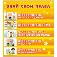 Стенд "Знай свои права" - fgospostavki.ru - Сергиев Посад