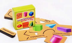Набор магнитных карточек "Геометрические фигуры и тела" - fgospostavki.ru - Сергиев Посад