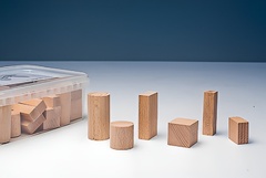 Игровой набор Фребеля "Конструктор" (50 элементов, бук, серия "Красота вокруг нас") - fgospostavki.ru - Сергиев Посад