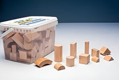 Игровой набор Фребеля "Конструктор" (111 элементов, бук, серия "Красота вокруг нас") - fgospostavki.ru - Сергиев Посад