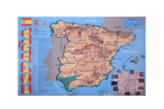 Учебная карта Испания на испанском языке - fgospostavki.ru - Сергиев Посад
