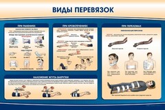 Стенд "Виды перевязок" - fgospostavki.ru - Сергиев Посад