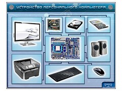 Электрифицированный учебно-информационный стенд "Устройство персонального компьютера" - fgospostavki.ru - Сергиев Посад