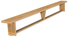 Скамейка гимнастическая (деревянные ножки) (3 м)  - fgospostavki.ru - Сергиев Посад