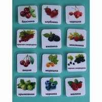 Набор карточек "Ягоды" - fgospostavki.ru - Сергиев Посад