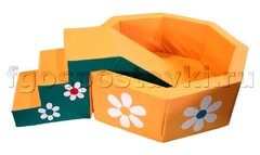 Бассейн "Ромашка" восьмигранный со ступенькой - fgospostavki.ru - Сергиев Посад