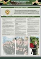 Стенд-уголок "Конституция Российской Федерации и Федеральный закон "О воинской обязанности и военной службе" - fgospostavki.ru - Сергиев Посад