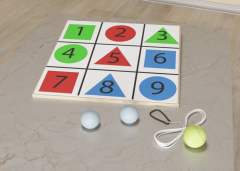 Мишень напольная цветная с цифрами - fgospostavki.ru - Сергиев Посад