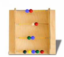 Тактильно-развивающая панель с текстурами и радужными шариками - fgospostavki.ru - Сергиев Посад