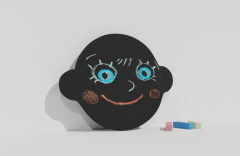 Фигурная грифельная меловая доска на тему эмоций - fgospostavki.ru - Сергиев Посад