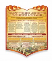 Стенд "Государственное устройство Российской Федерации" Вариант 3 - fgospostavki.ru - Сергиев Посад
