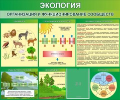 Стенд "Экология. Организация и функционирование сообществ" - fgospostavki.ru - Сергиев Посад