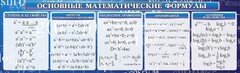 Стенд "Основные математические формулы" - fgospostavki.ru - Сергиев Посад